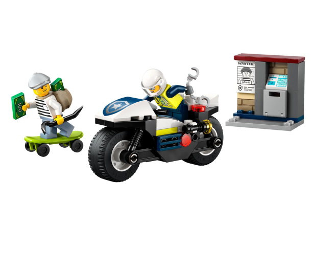 LEGO City 60455 Pościg na motocyklu policyjnym - 1331640 - zdjęcie 2